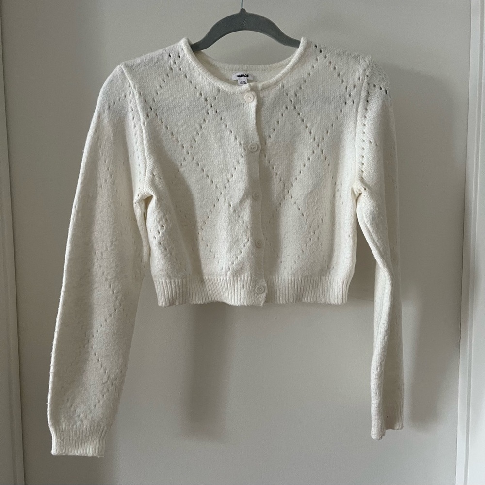 Cropped Cardigan Sweater